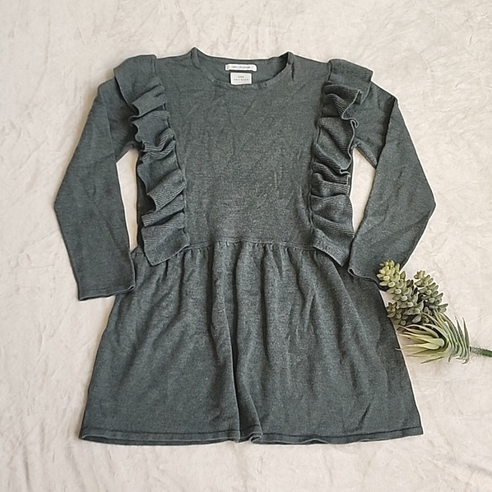 Zara Knitwear Moss Green Dress